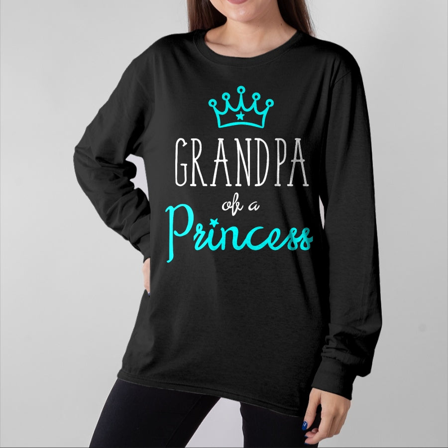 Best Grandpa Shirt, Proud Grandpa Unisex T-Shirt/Hoodie/Sweatshirt HLT00 - Grandpa Granddaughter Shirts Matching Set King and Princess T-Shirt