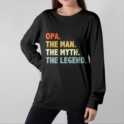 Best Grandpa Shirt, Proud Grandpa Unisex T-Shirt/Hoodie/Sweatshirt HLT00 - Opa The Man Myth Legend Father’s day gift for Grandpa G-Dad T-Shirt