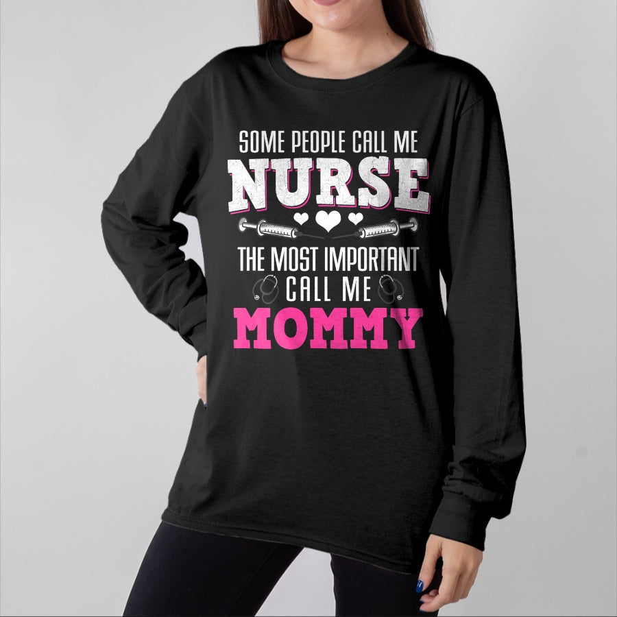 Funny Nurse Shirt, Nurse Unisex T-Shirt/Hoodie/Sweatshirt HLT00 - Proud Nurse And Loving Mommy Best Mom Hero Mother's Day Gift T-Shirt