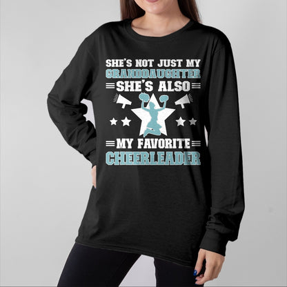Best Grandpa Shirt, Proud Grandpa Unisex T-Shirt/Hoodie/Sweatshirt HLT00 - My Granddaughter Cheer Grandpa Of A Cheerleader Grandfather T-Shirt
