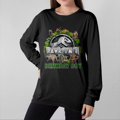 Best Dinosaur Lover Shirt, Funny Dinosaur UnisexT-Shirt/Hoodie/Sweatshirt HLT00 - Kids 8 Years Old Shirt 8th Birthday Boy T Rex Dinosaur T-Shirt