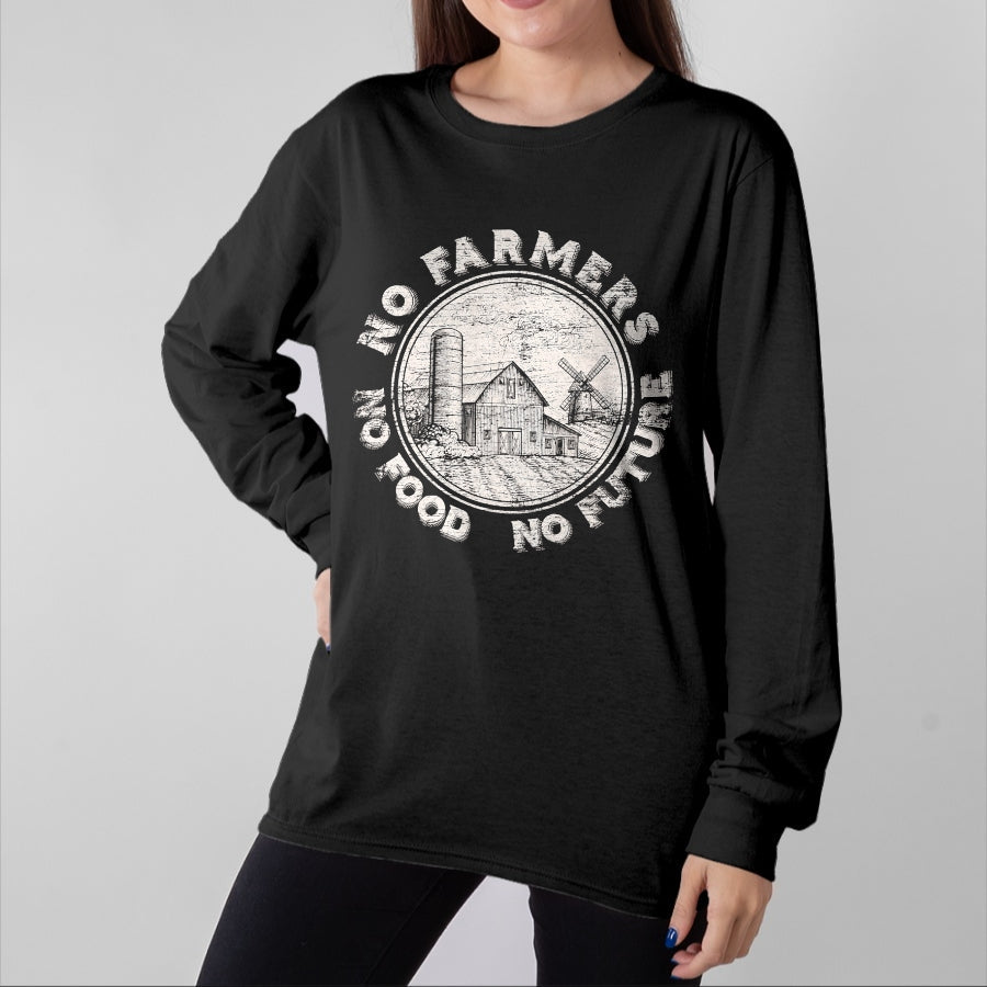 Best Farmer Life Shirt, Funny Farmer UnisexT-Shirt/Hoodie/Sweatshirt HLT00 - No Farmers No Food No Future T-Shirt Small