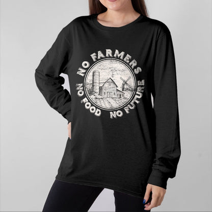 Best Farmer Life Shirt, Funny Farmer UnisexT-Shirt/Hoodie/Sweatshirt HLT00 - No Farmers No Food No Future T-Shirt Small