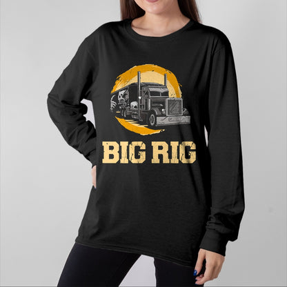Best Truck Driver Life Shirt, Funny Trucker UnisexT-Shirt/Hoodie/Sweatshirt HLT00 - Trucker Truck Driver Vintage Big Rig T-Shirt (1)