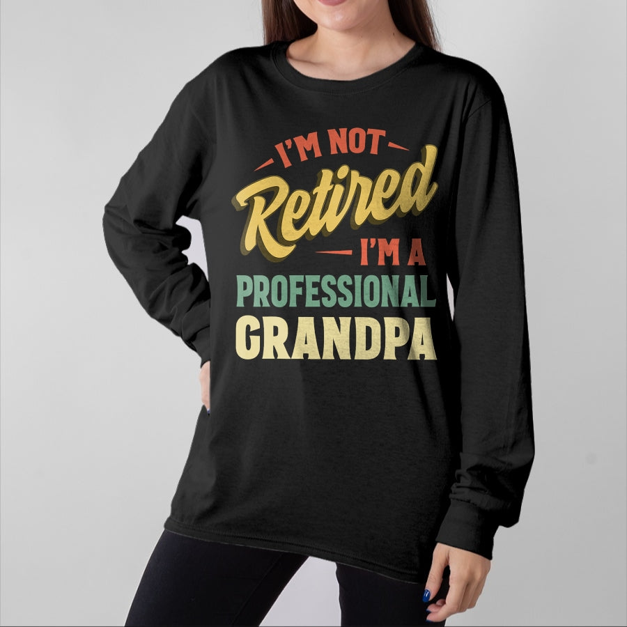 Best Grandpa Shirt, Proud Grandpa Unisex T-Shirt/Hoodie/Sweatshirt HLT00 - Grandpa For Men Funny Fathers Day Retired Grandpa T-Shirt