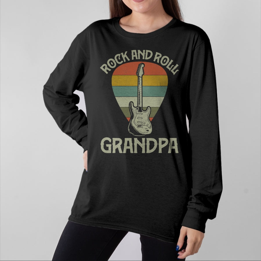 Best Grandpa Shirt, Proud Grandpa Unisex T-Shirt/Hoodie/Sweatshirt HLT00 - Guitarist Grandpa Fathers Day Shirts, Grandpa Guitar Player T-Shirt