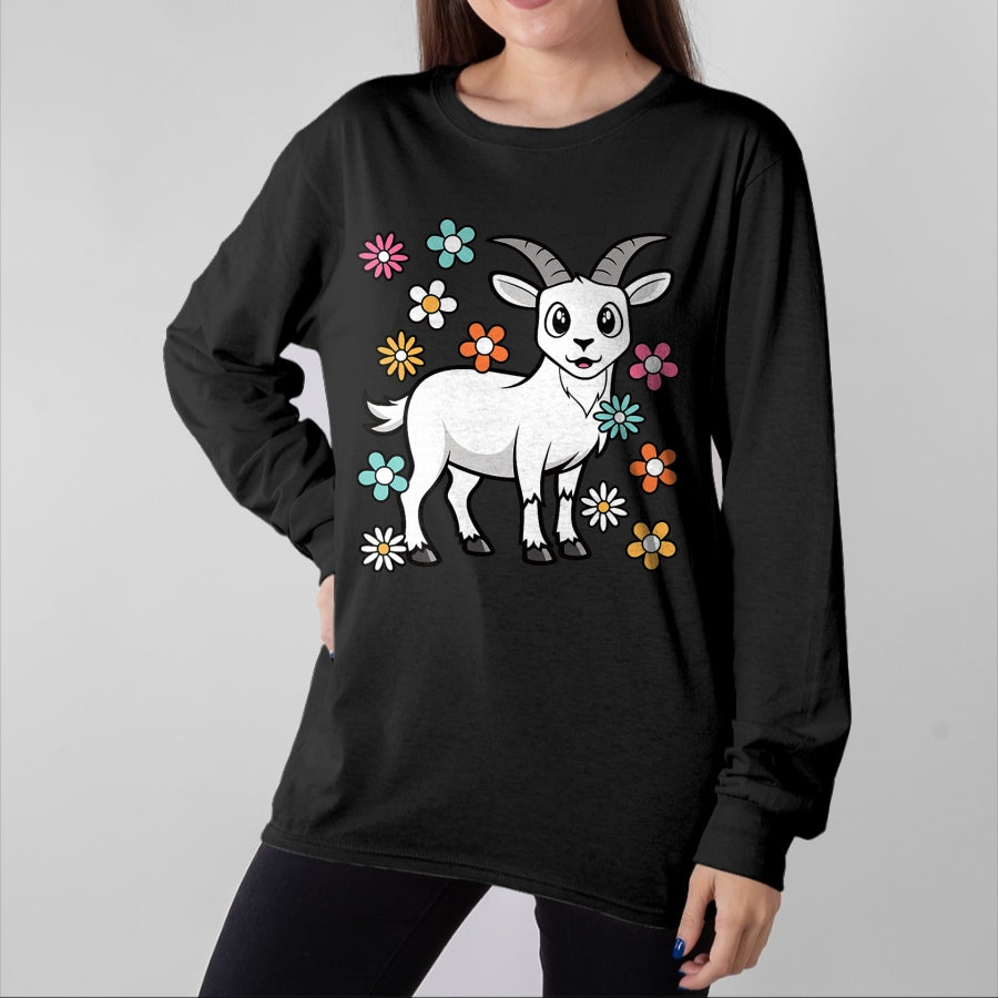 Best Farmer Life Shirt, Funny Farmer UnisexT-Shirt/Hoodie/Sweatshirt HLT00 - Cute Goat Lover Groovy Kawaii Goat Farmer Women Girls Kids T-Shirt