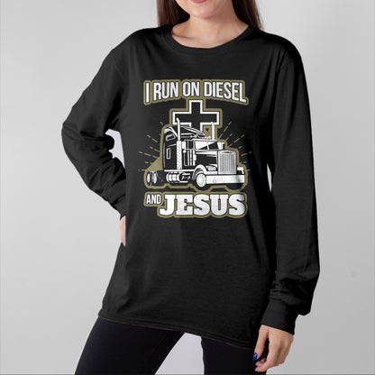 Best Truck Driver Life Shirt, Funny Trucker UnisexT-Shirt/Hoodie/Sweatshirt HLT00 - Jesus Truck Driver Christian Trucker T-Shirt, Men, Black, 3X-Large
