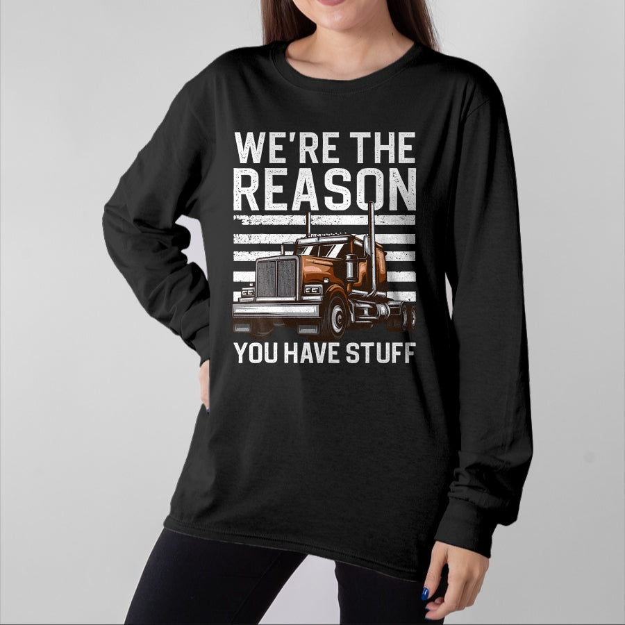Best Truck Driver Life Shirt, Funny Trucker UnisexT-Shirt/Hoodie/Sweatshirt HLT00 - Funny Trucker Design For Men Women Semi Truck Driver Lover T-Shirt (2)