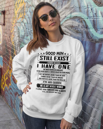 January - Good men Still Exist - gift for your girlfriend, wife from Husband - HLT01 (SKU-GM-01)