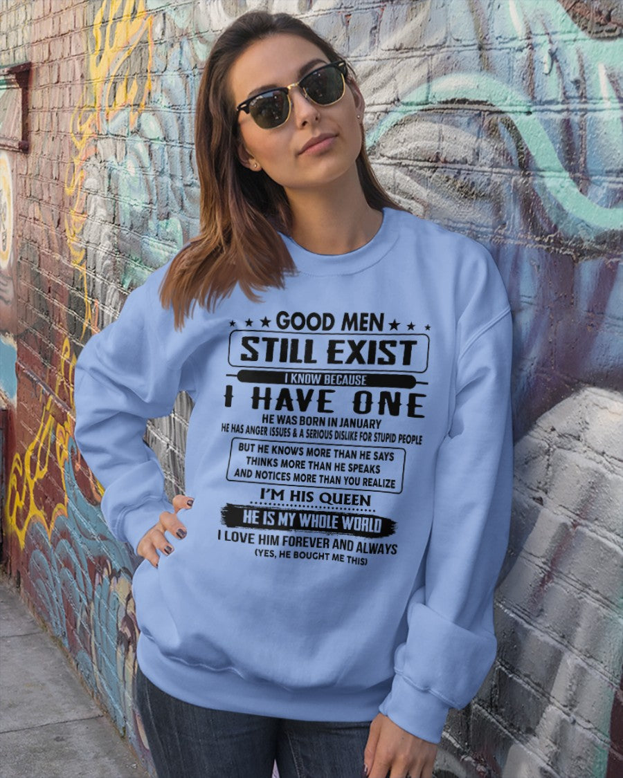 January - Good men Still Exist - gift for your girlfriend, wife from Husband - HLT01 (SKU-GM-01)