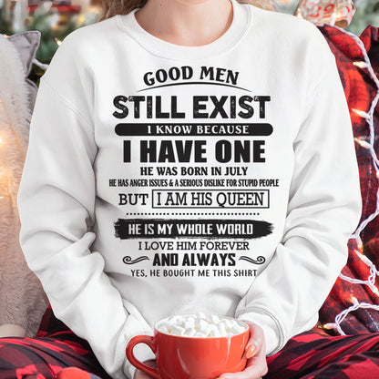 July - Good Men Still Exist - Perfect Gift For Girlfriend, Wife From Husband - HLT07 (SKU07-166-07)