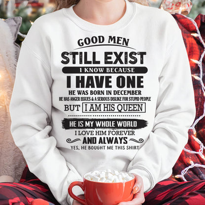 December - Good Men Still Exist - Perfect Gift For Girlfriend, Wife From Husband - HLT12 (SKU07-166-12)