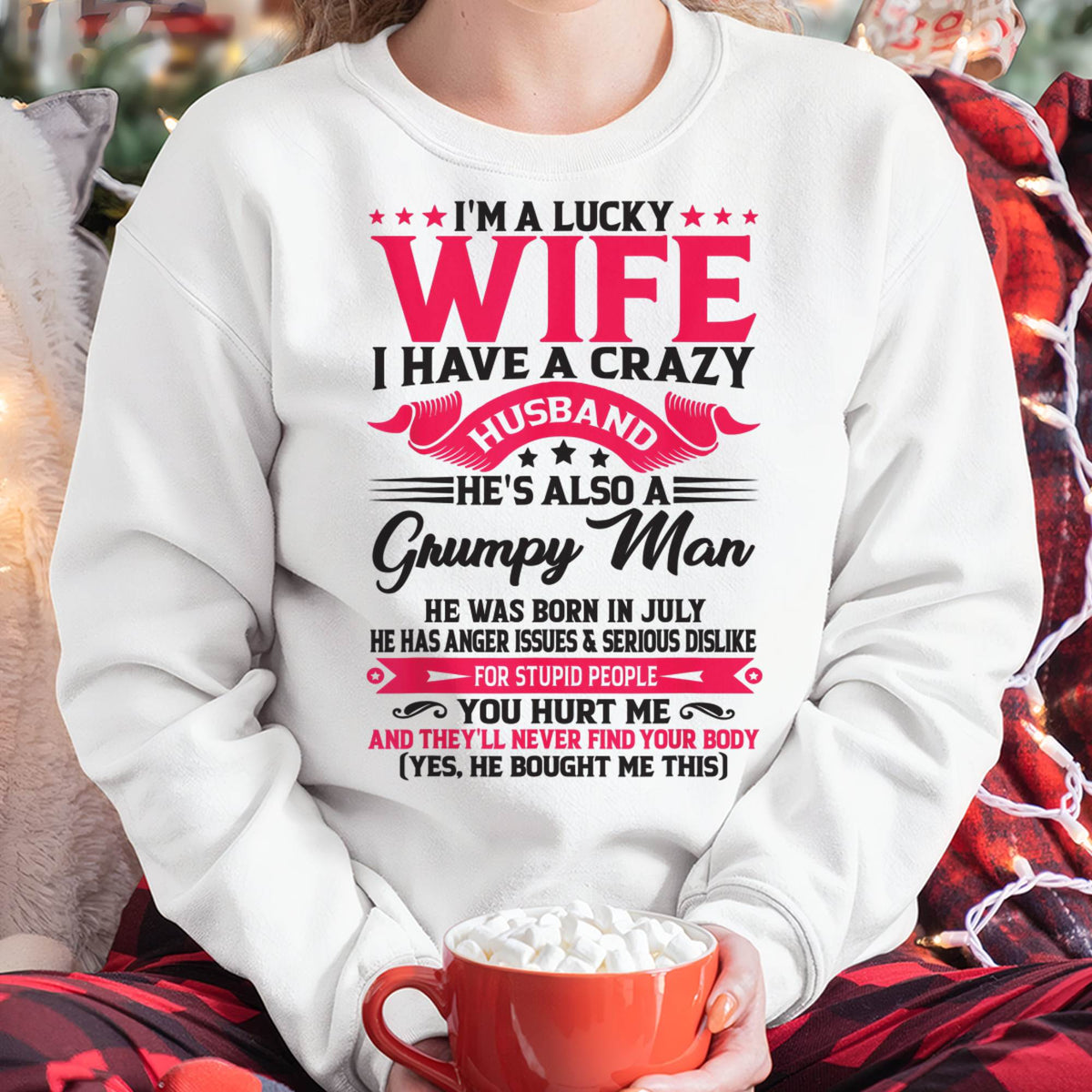 JULY - TO MY WIFE - I'M A LUCKY WIFE - GIFT FROM HUSBAND - HLT07 (SKU10-136-07)
