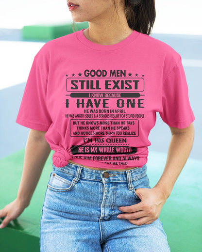 April - Good men Still Exist - gift for your girlfriend, wife from Husband - HLT04 (SKU-GM-04)
