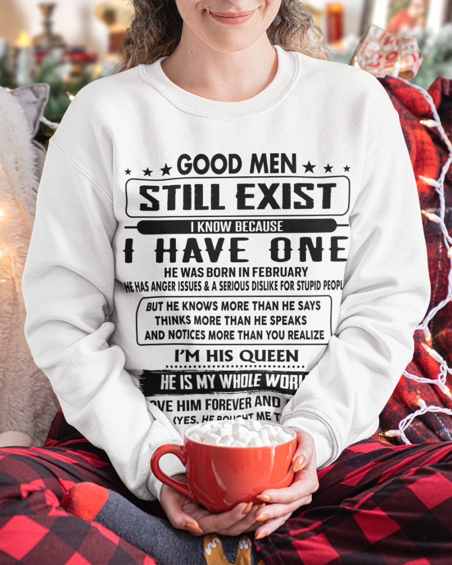 February - Good men Still Exist - gift for your girlfriend, wife from Husband - HLT02 (SKU-GM-02)