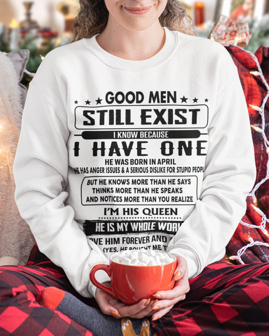 April - Good men Still Exist - gift for your girlfriend, wife from Husband - HLT04 (SKU-GM-04)