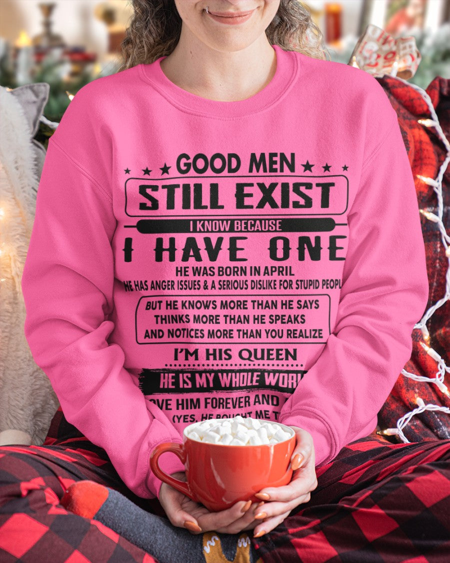 April - Good men Still Exist - gift for your girlfriend, wife from Husband - HLT04 (SKU-GM-04)