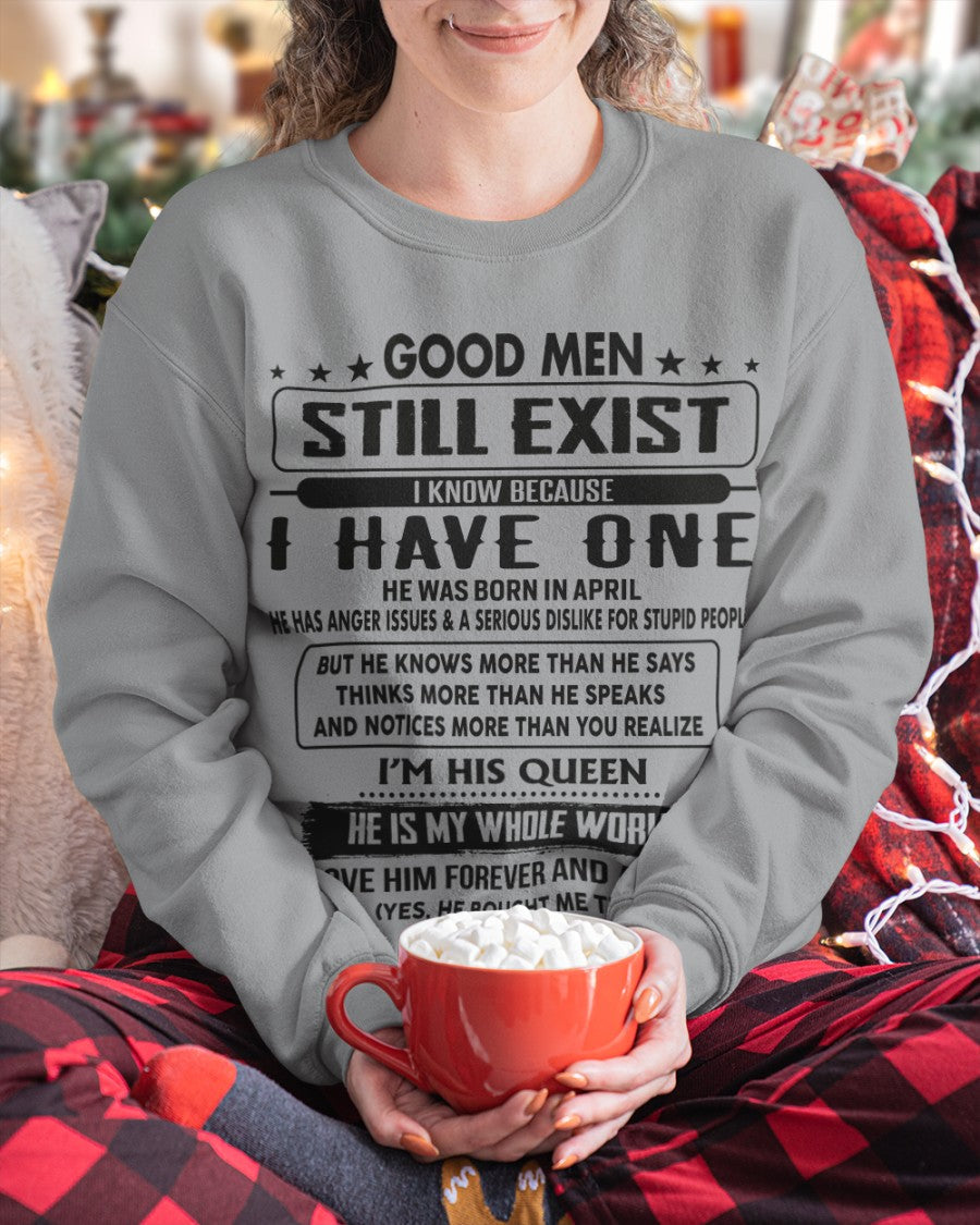 April - Good men Still Exist - gift for your girlfriend, wife from Husband - HLT04 (SKU-GM-04)