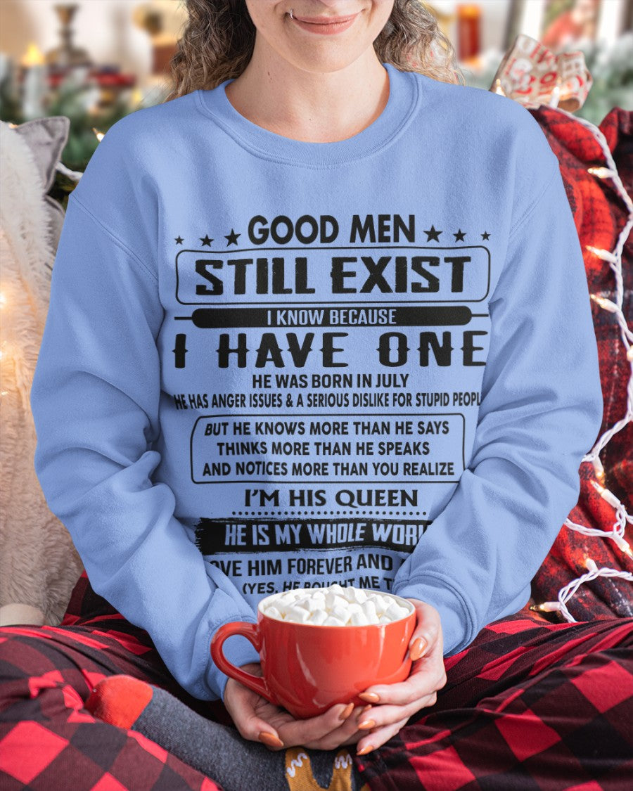 July - Good men Still Exist - gift for your girlfriend, wife from Husband - HLT07 (SKU-GM-07)