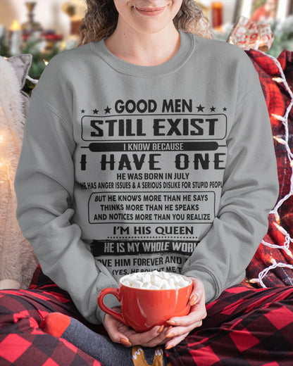July - Good men Still Exist - gift for your girlfriend, wife from Husband - HLT07 (SKU-GM-07)