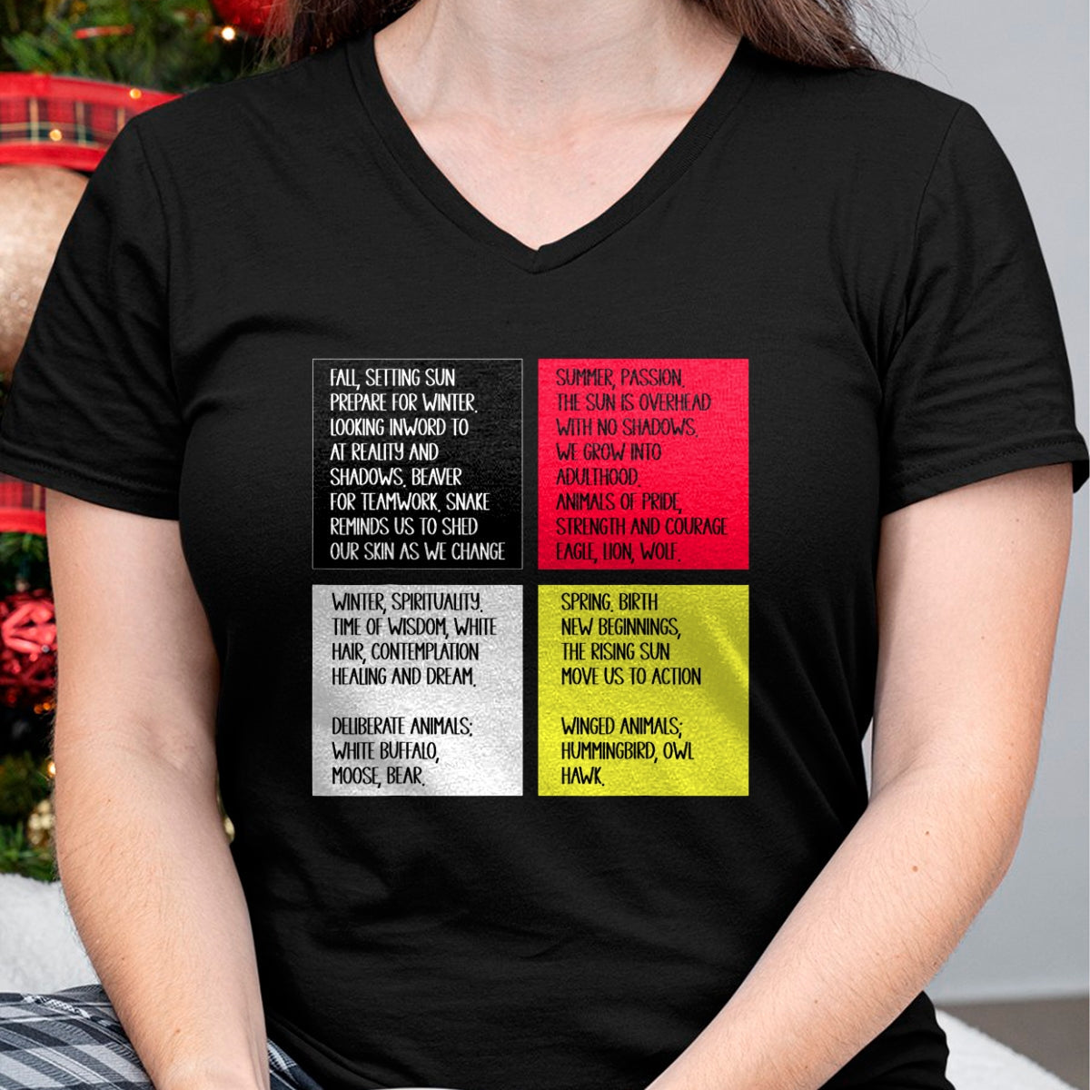 Native American T-Shirts, Vintage Native American Unisex T-Shirt/Hoodie/Sweatshirt HLT00 - Native American Indian Words Cultural Medicine Wheel T-Shirt