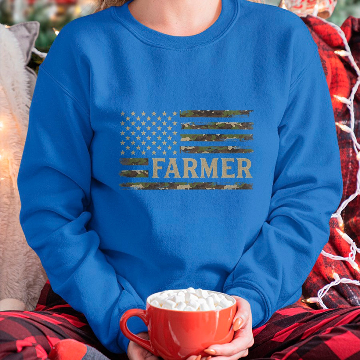 Best Farmer Life Shirt, Funny Farmer UnisexT-Shirt/Hoodie/Sweatshirt HLT00 - Camo Farmer Camourflage USA Flag Fathers Day Farm Owner T-Shirt