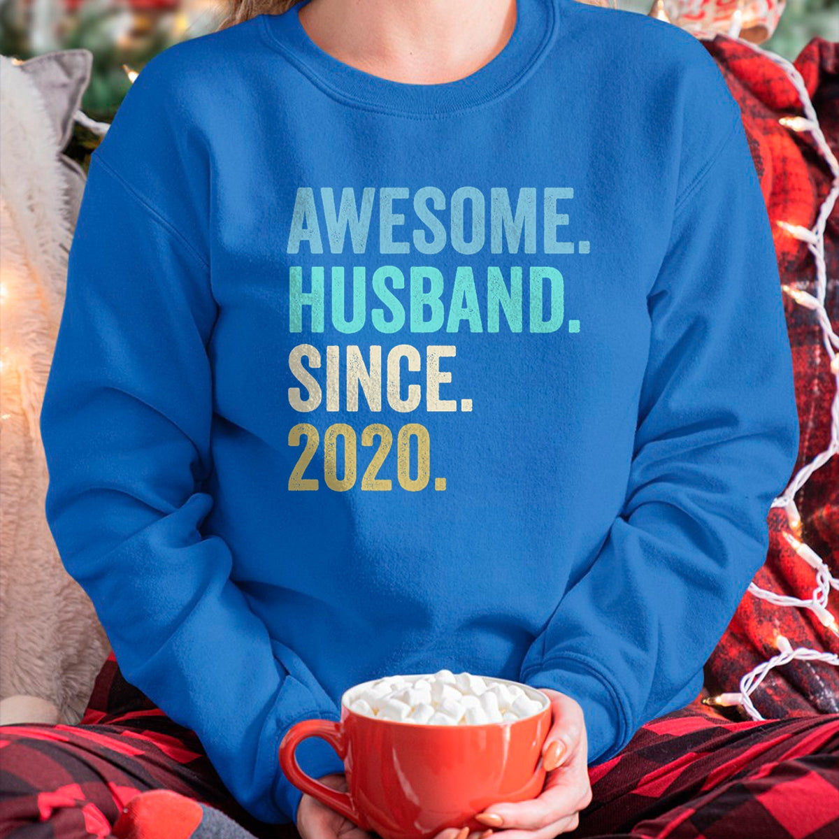 Best Wife Shirt, Wife and Husband Unisex T-Shirt/Hoodie/Sweatshirt HLT00 - Awesome Husband Since 2020 4th wedding anniversary 4 years T-Shirt