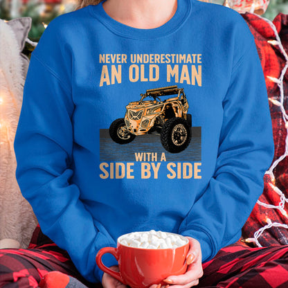 Best Grandpa Shirt, Proud Grandpa Unisex T-Shirt/Hoodie/Sweatshirt HLT00 - Cool SXS For Grandpa Men Dad Offroad UTV ATV Side-By-Side T-Shirt