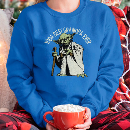 Best Grandpa Shirt, Proud Grandpa Unisex T-Shirt/Hoodie/Sweatshirt HLT00 - Star Wars Yoda Best Grandpa Ever Portrait Disney+ T-Shirt