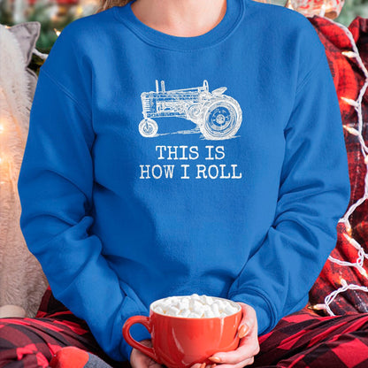 Best Farmer Life Shirt, Funny Farmer UnisexT-Shirt/Hoodie/Sweatshirt HLT00 - Farming This is How I Roll Tractor Farmer T-Shirt, Men, Black, 3X-Large