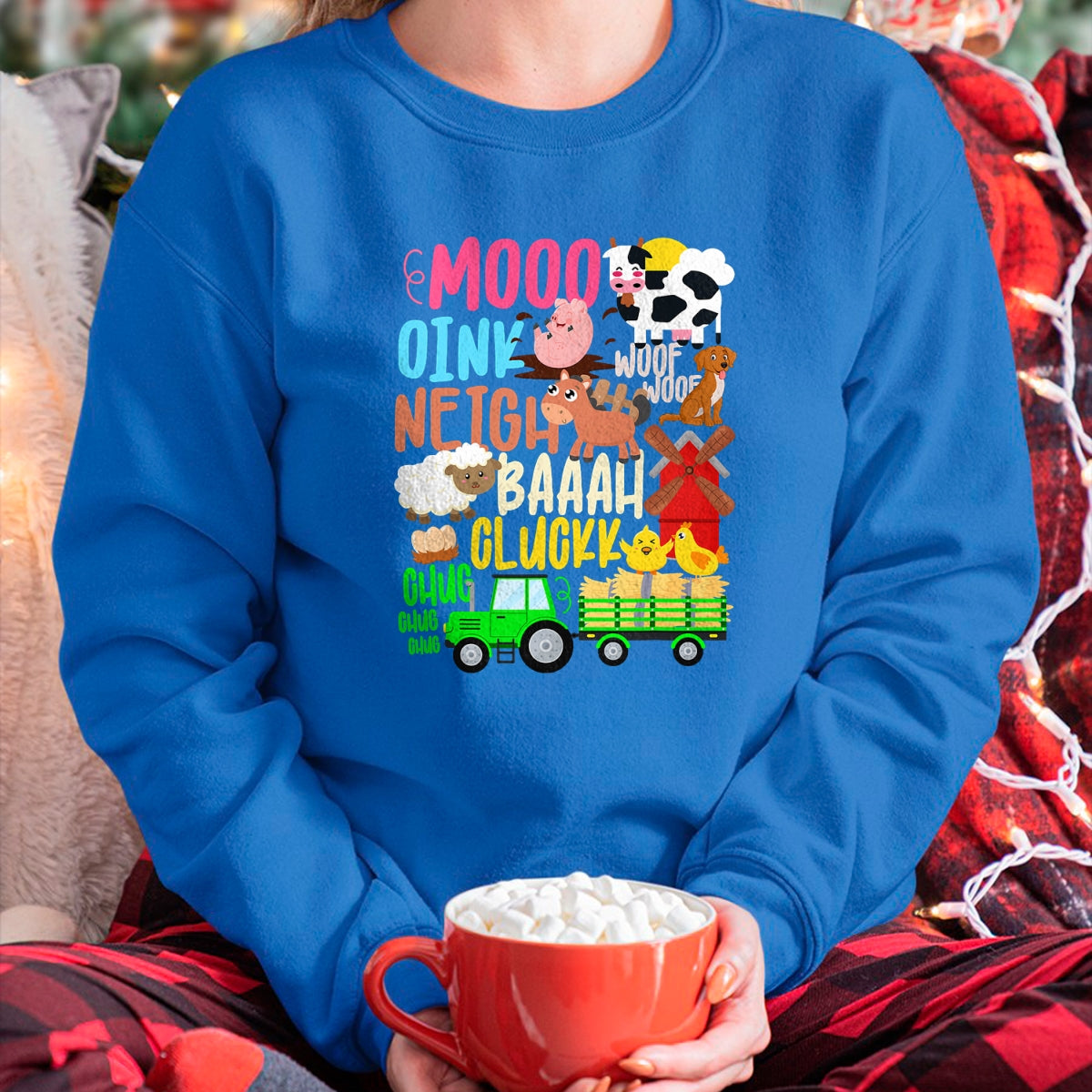 Best Farmer Life Shirt, Funny Farmer UnisexT-Shirt/Hoodie/Sweatshirt HLT00 - Farm Animals Sounds Oink Baa Neigh Cluck Moo Toddler Farmer T-Shirt