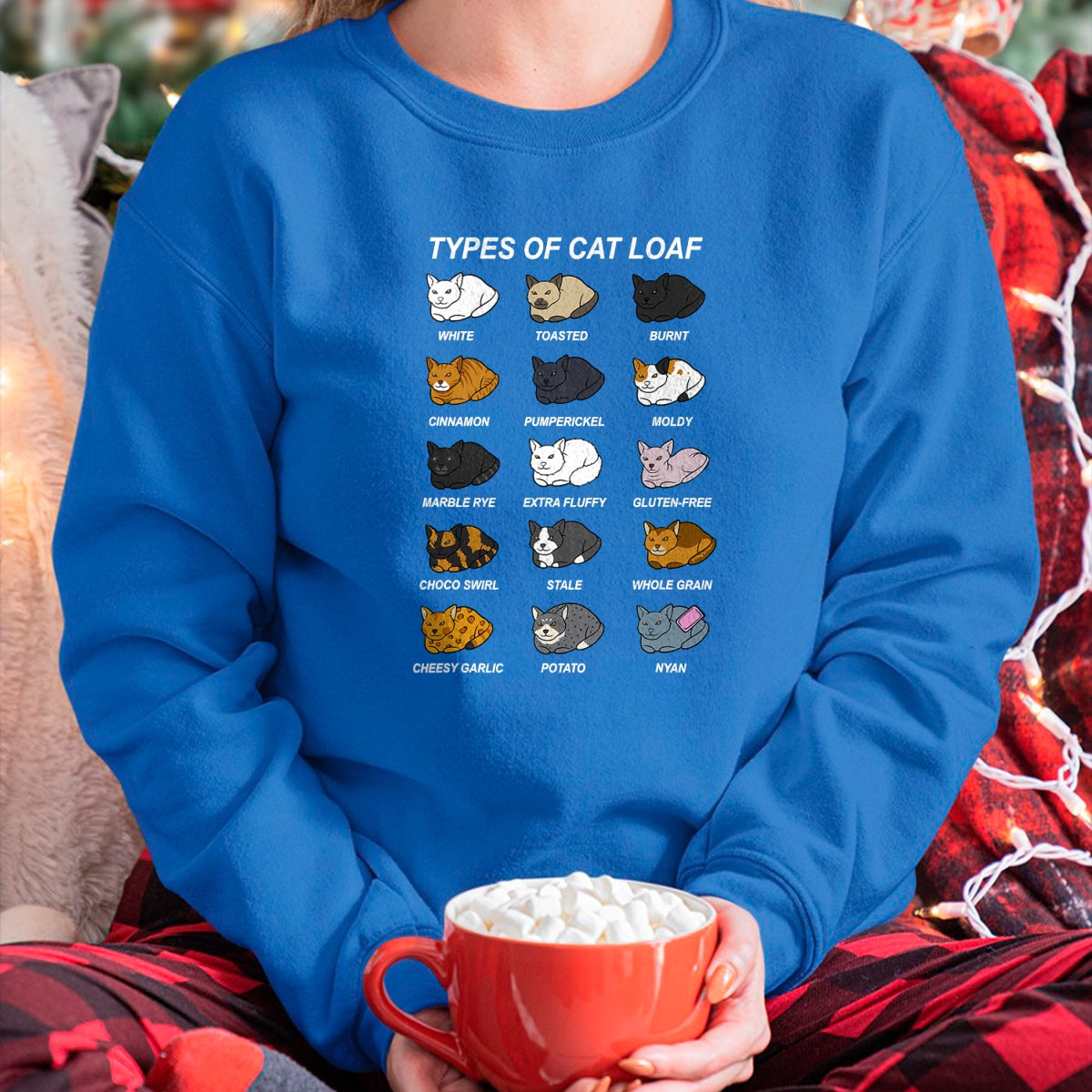 Cat Love Shirt, Funny Cat Lover Gift UnisexT-Shirt/Hoodie/Sweatshirt HLT00 - Cat Loaf Kitten Lover Funny Bread Baker Pastry Chef T-Shirt