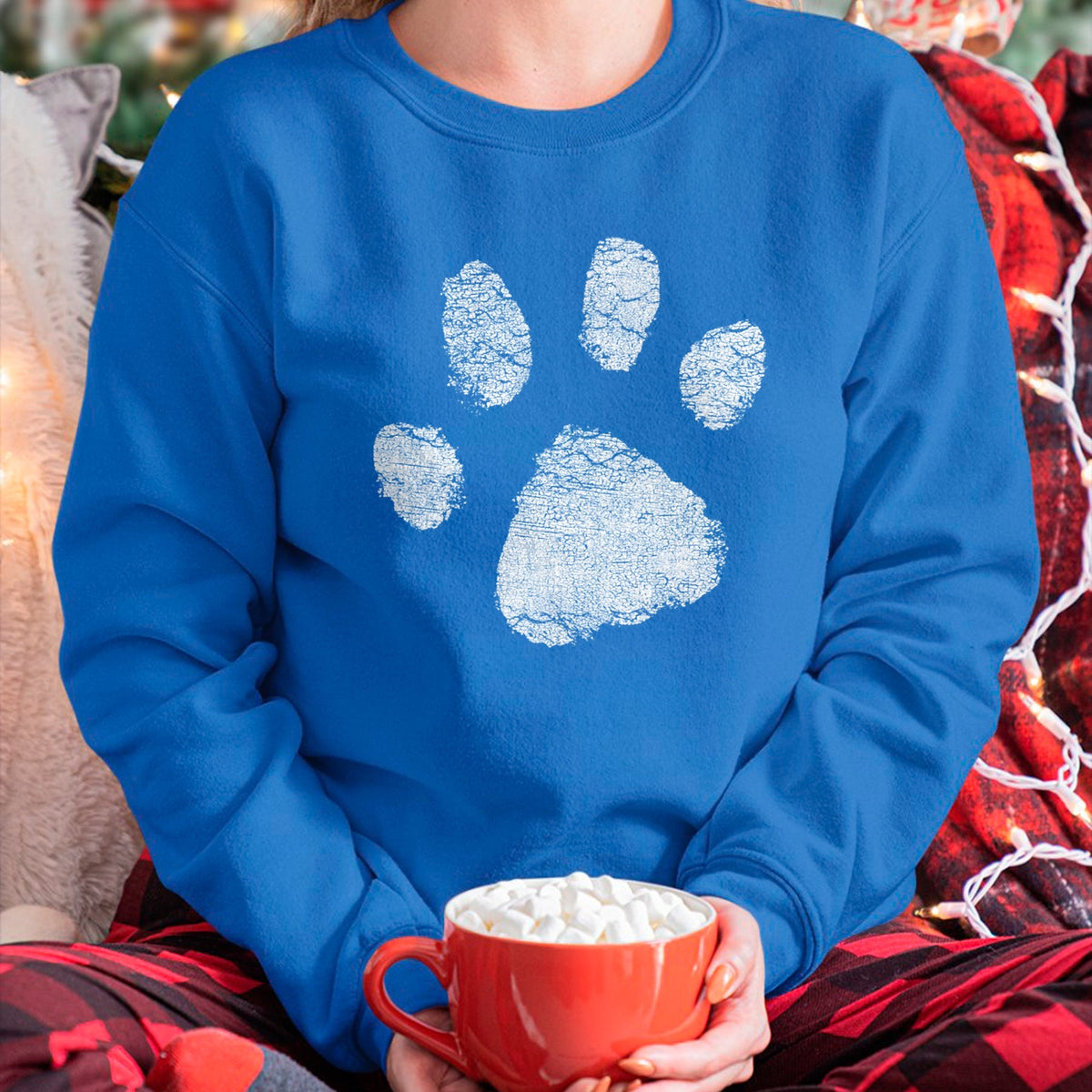 Dog Love Shirt, Dog Lover Gift T-Shirt/Hoodie/Sweatshirt HLT00 - Dog Lovers Long Sleeve Shirt Women Men Paw Print Dog Mom Long Sleeve T-Shirt