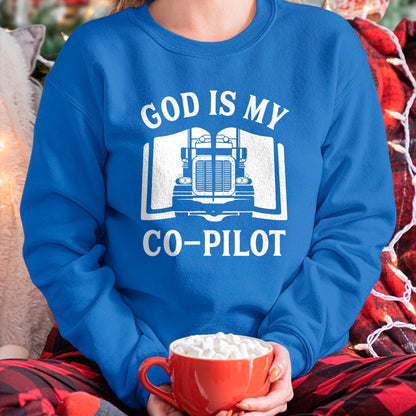 Best Truck Driver Life Shirt, Funny Trucker UnisexT-Shirt/Hoodie/Sweatshirt HLT00 - Christian God Co Pilot Trucker Truck Driver T-Shirt