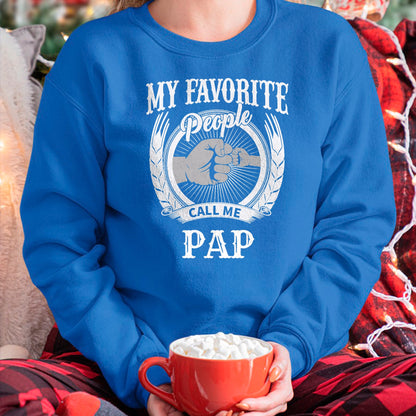 Best Grandpa Shirt, Proud Grandpa Unisex T-Shirt/Hoodie/Sweatshirt HLT00 - My Favorite People Call Me Pap Grandpa T-Shirt