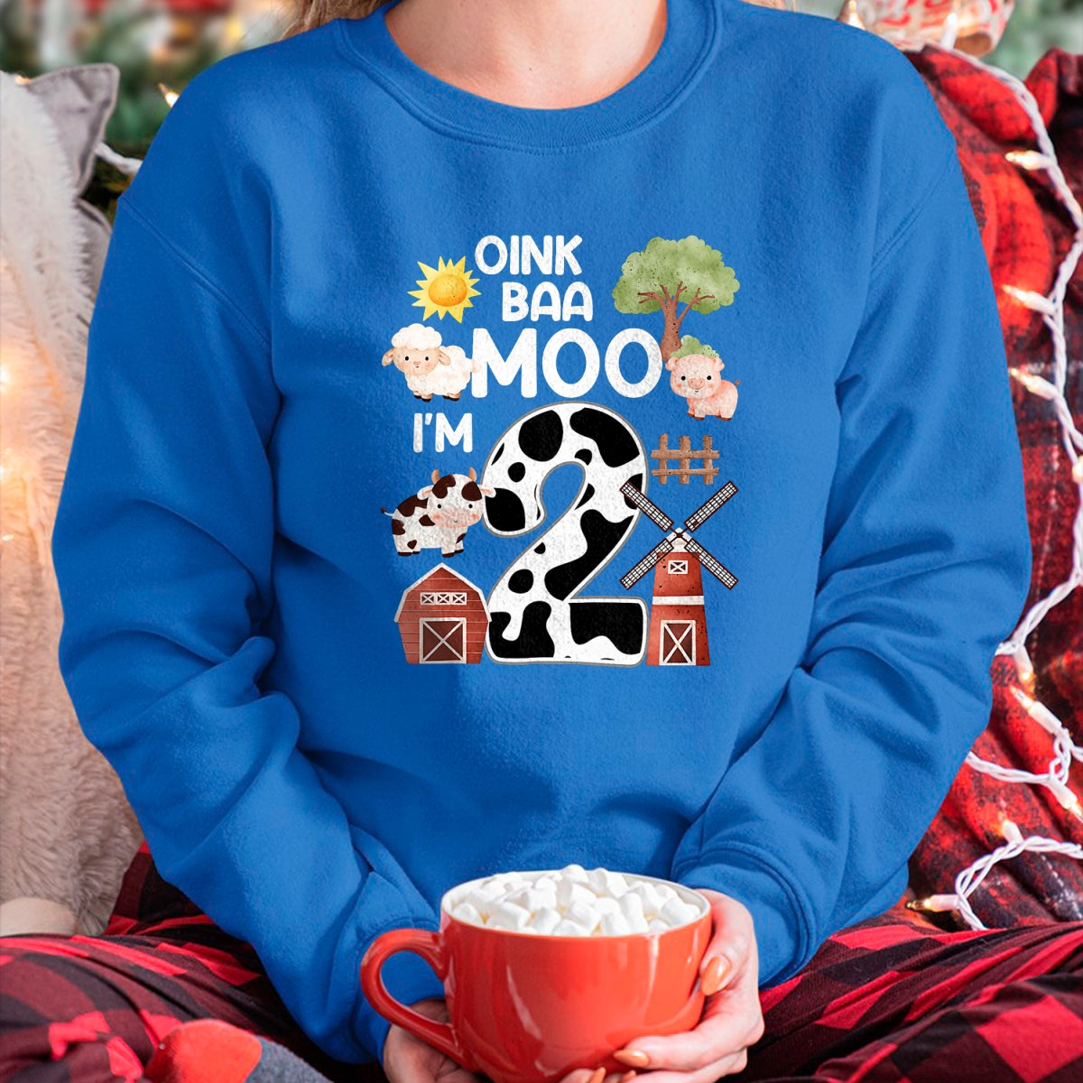 Best Farmer Life Shirt, Funny Farmer UnisexT-Shirt/Hoodie/Sweatshirt HLT00 - Oink Baa Moo I'm 2 Farm Theme Birthday Gift 2 Year Old Party T-Shirt