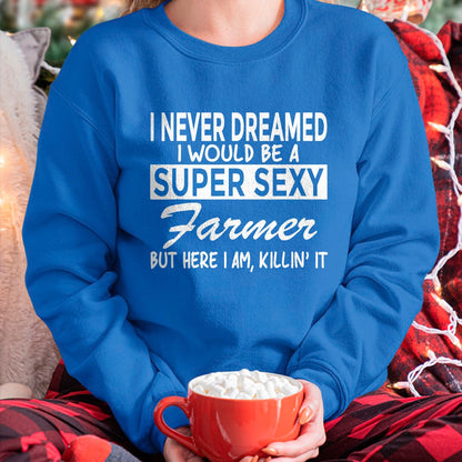 Best Farmer Life Shirt, Funny Farmer UnisexT-Shirt/Hoodie/Sweatshirt HLT00 - Super Sexy Farmer Funny Farm T-Shirt T-Shirt, Men, Black, 3X-Large