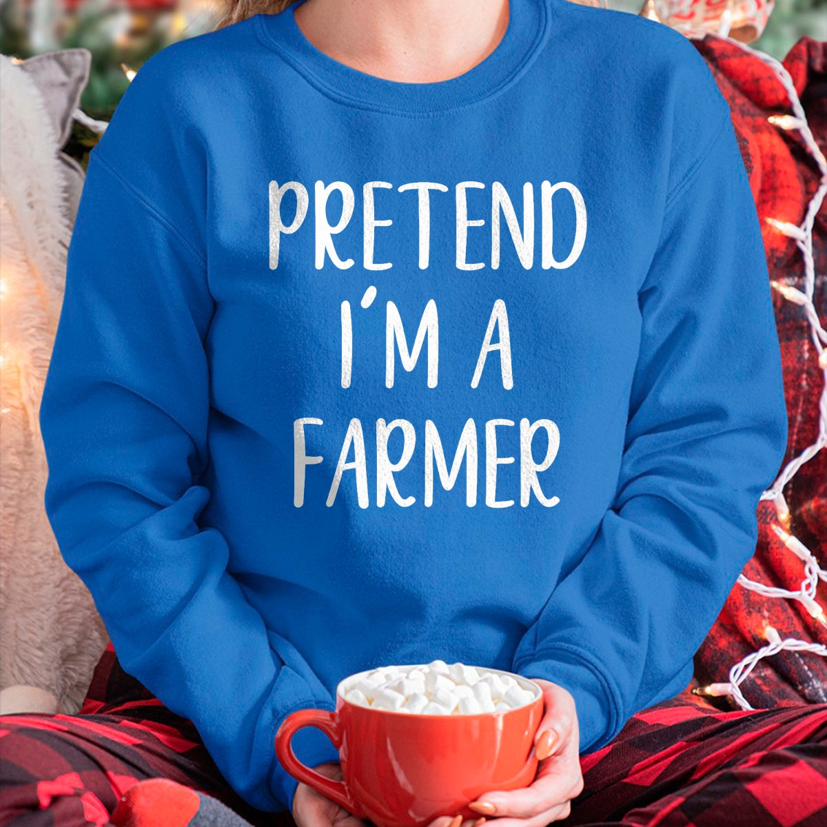 Best Farmer Life Shirt, Funny Farmer UnisexT-Shirt/Hoodie/Sweatshirt HLT00 - Pretend I'm A Farmer Costume Halloween Funny Easy Adult Kid T-Shirt