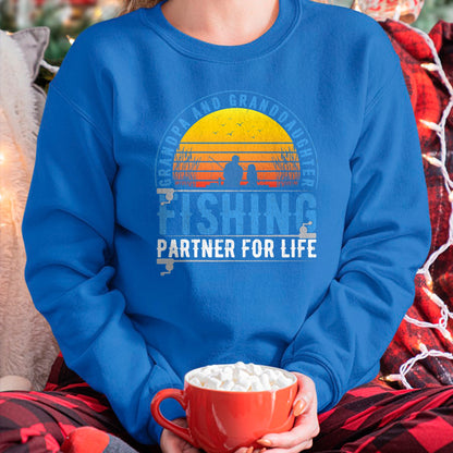 Best Grandpa Shirt, Proud Grandpa Unisex T-Shirt/Hoodie/Sweatshirt HLT00 - Grandpa And Granddaughter Fishing Buddies For Life Vintage T-Shirt