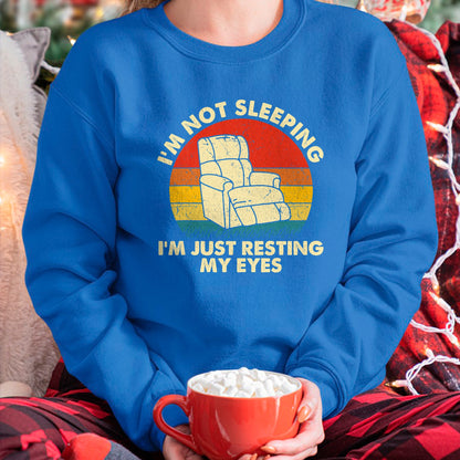 Best Grandpa Shirt, Proud Grandpa Unisex T-Shirt/Hoodie/Sweatshirt HLT00 -I'm Not Sleeping I'm Just Resting My Eyes Fathers Dad Joke T-Shirt