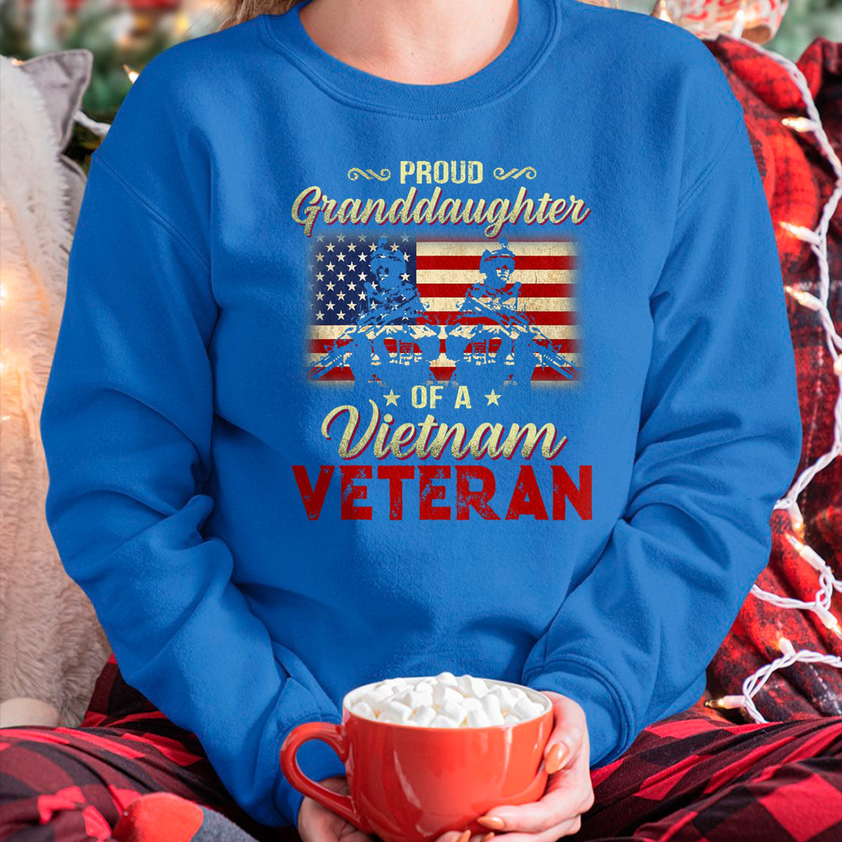 Best Grandpa Shirt, Proud Grandpa Unisex T-Shirt/Hoodie/Sweatshirt HLT00 - Proud Granddaughter Of A Vietnam Veteran Grandpa T-Shirt