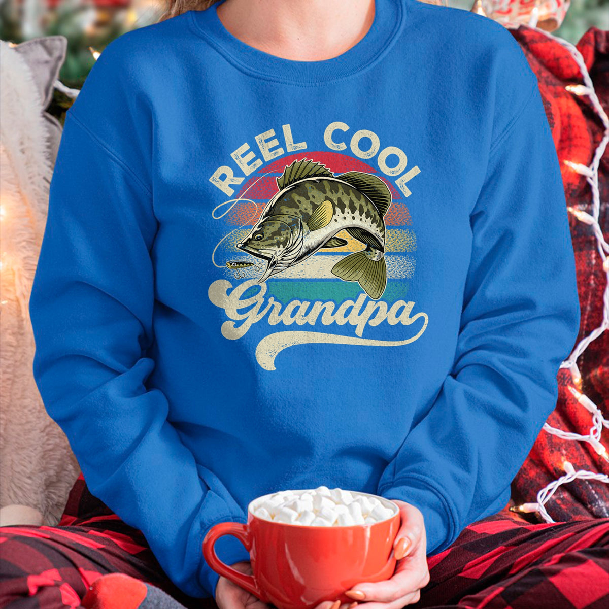 Best Grandpa Shirt, Proud Grandpa Unisex T-Shirt/Hoodie/Sweatshirt HLT00 - Reel Cool Grandpa Fishing Vintage Retro Father's Day Men Dad T-Shirt