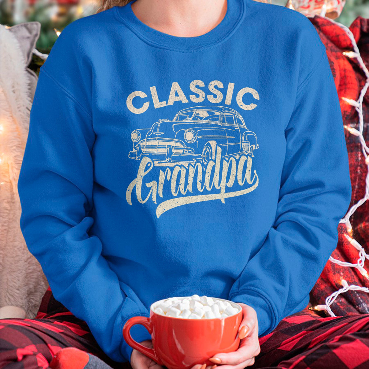 Best Grandpa Shirt, Proud Grandpa Unisex T-Shirt/Hoodie/Sweatshirt HLT00 -Classic Grandpa Funny Saying Car Lover Men Dad Papa Grandpa T-Shirt