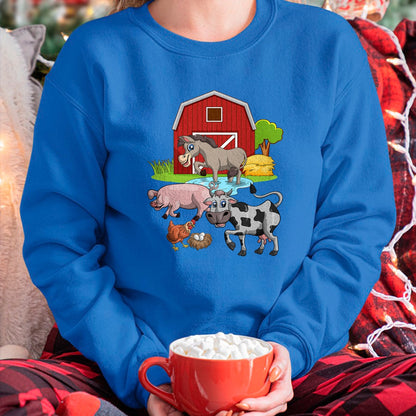 Best Farmer Life Shirt, Funny Farmer UnisexT-Shirt/Hoodie/Sweatshirt HLT00 - Donkey Pig Chicken Cow Agriculture Farm Animal T-Shirt