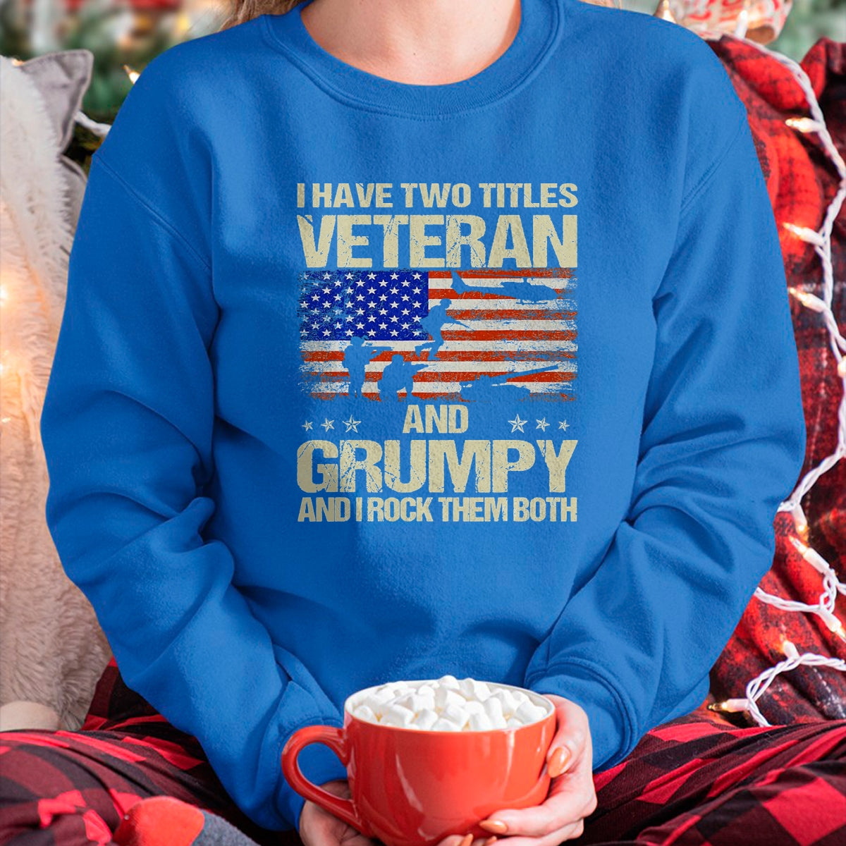 Proud Veteran Shirt, Funny Veteran UnisexT-Shirt/Hoodie/Sweatshirt HLT00 - I Have Two Titles Veteran and Grumpy Funny Dad Papa Grandpa T-Shirt, Men, Black, 3X-Large