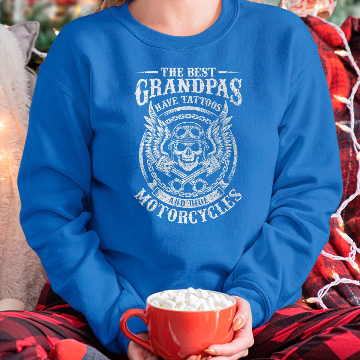 Best Grandpa Shirt, Proud Grandpa Unisex T-Shirt/Hoodie/Sweatshirt HLT00 -Best Grandpas Have Tattoos And Ride Motorcycles Biker Biking T-Shirt