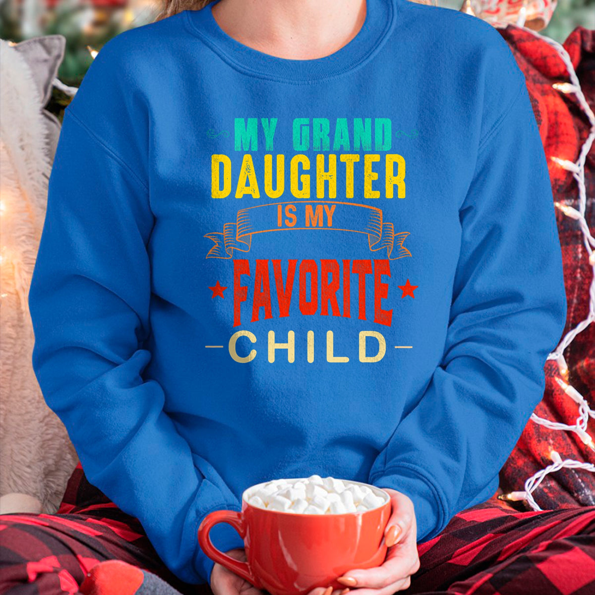 Best Grandpa Shirt, Proud Grandpa Unisex T-Shirt/Hoodie/Sweatshirt HLT00 - My Granddaughter is My Favorite Child Funny Grandpa Grandma T-Shirt (1)