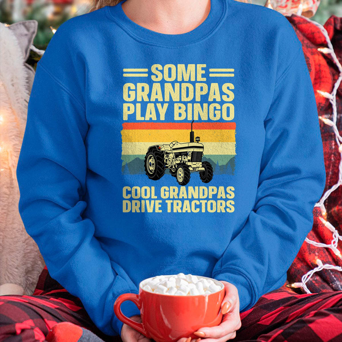 Best Grandpa Shirt, Proud Grandpa Unisex T-Shirt/Hoodie/Sweatshirt HLT00 - Cool Tractor Art For Grandpa Men Farming Farmer Farm Tractor T-Shirt