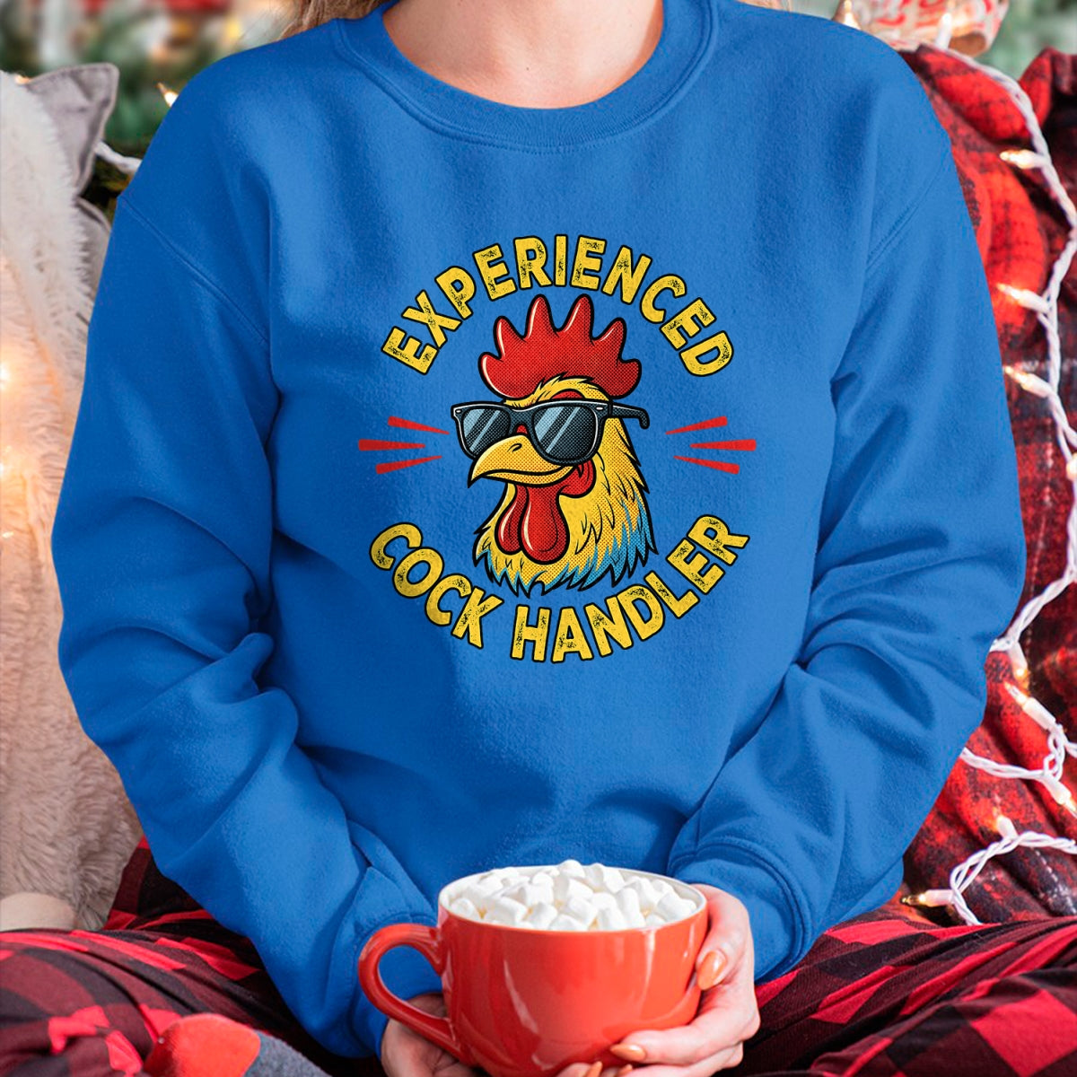 Best Farmer Life Shirt, Funny Farmer UnisexT-Shirt/Hoodie/Sweatshirt HLT00 - Experienced Cock Handler Funny Adult Humor Rooster Gag T-Shirt